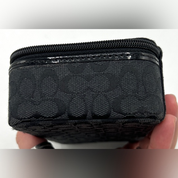Coach Black Signature Canvas Jewelry Box - Picture 4 of 8